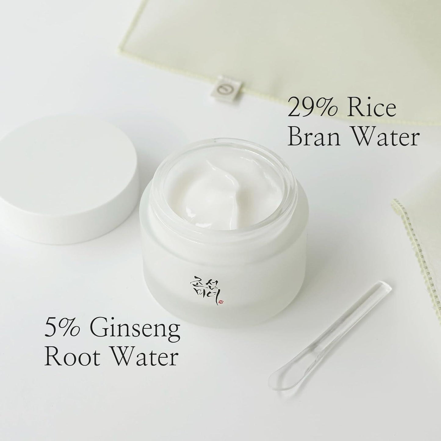 Ingrédients de la Beauty of Joseon Dynasty Cream : ginseng, niacinamide, squalane, extraits traditionnels Hanbang